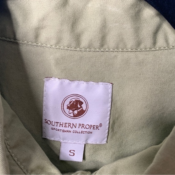 Southern Proper Sportsman Collection‎ Shooting Shirt Olive Green Size Small - Picture 8 of 9